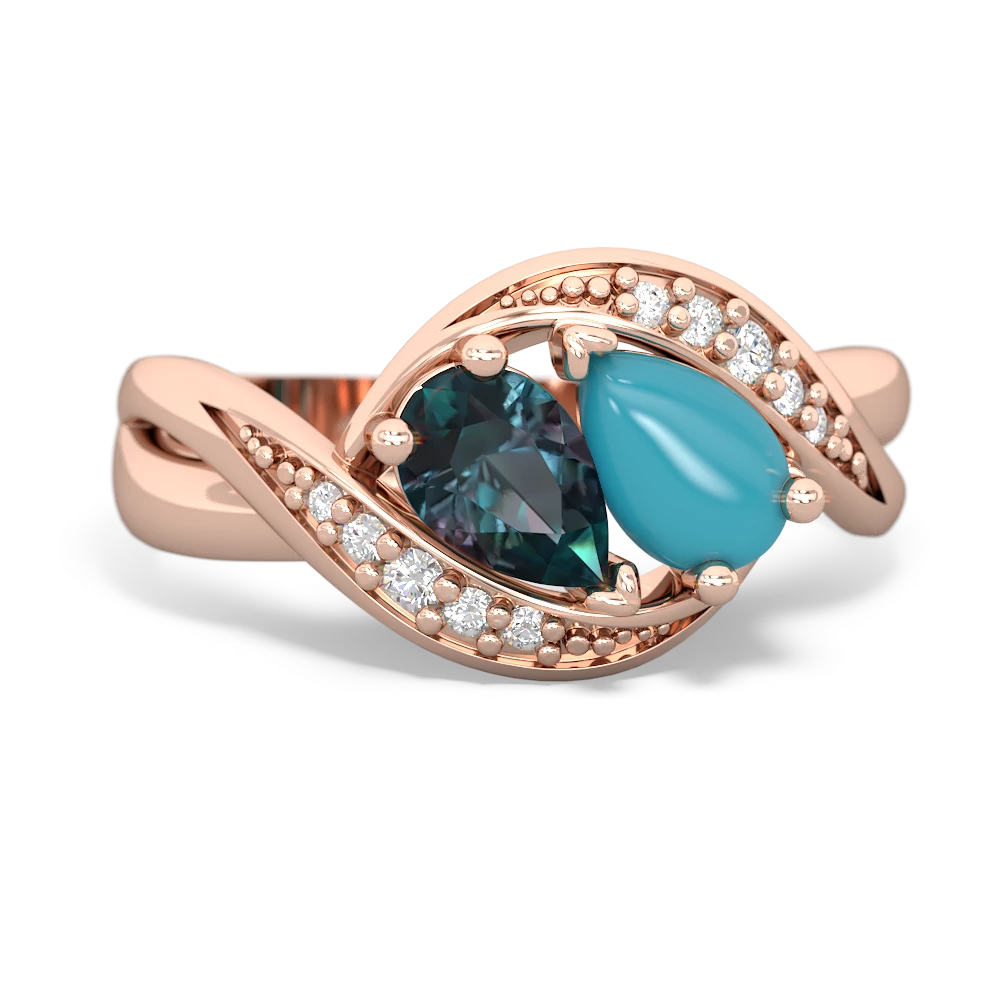 Alexandrite Summer Winds 14K Rose Gold ring R5342