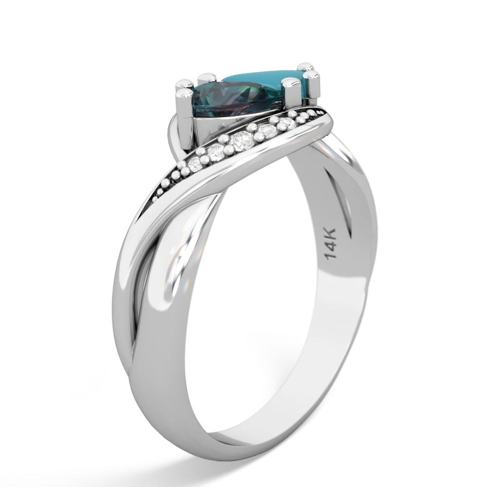 Alexandrite Summer Winds 14K White Gold ring R5342