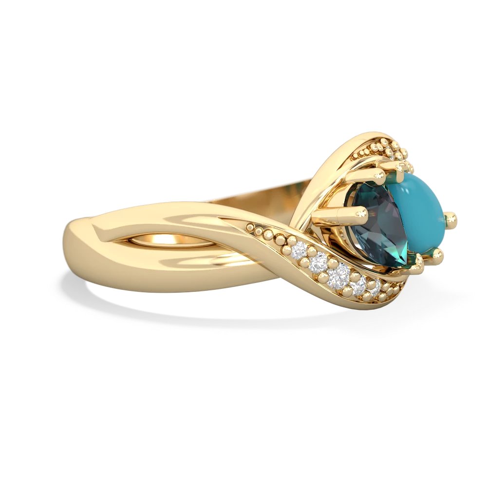 Alexandrite Summer Winds 14K Yellow Gold ring R5342