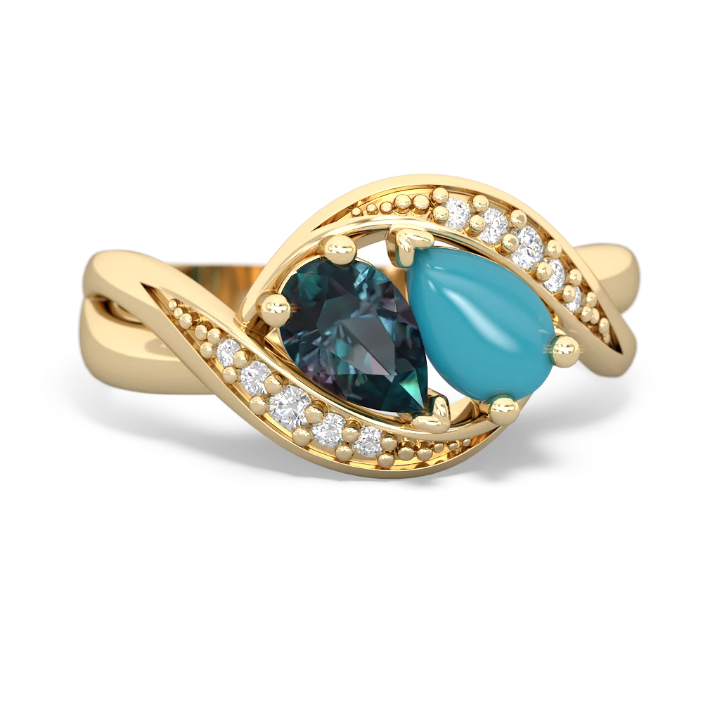 Alexandrite Summer Winds 14K Yellow Gold ring R5342