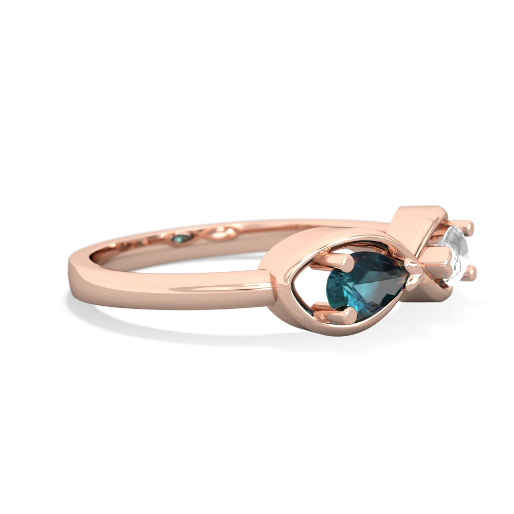 Alexandrite Infinity 14K Rose Gold ring R5050