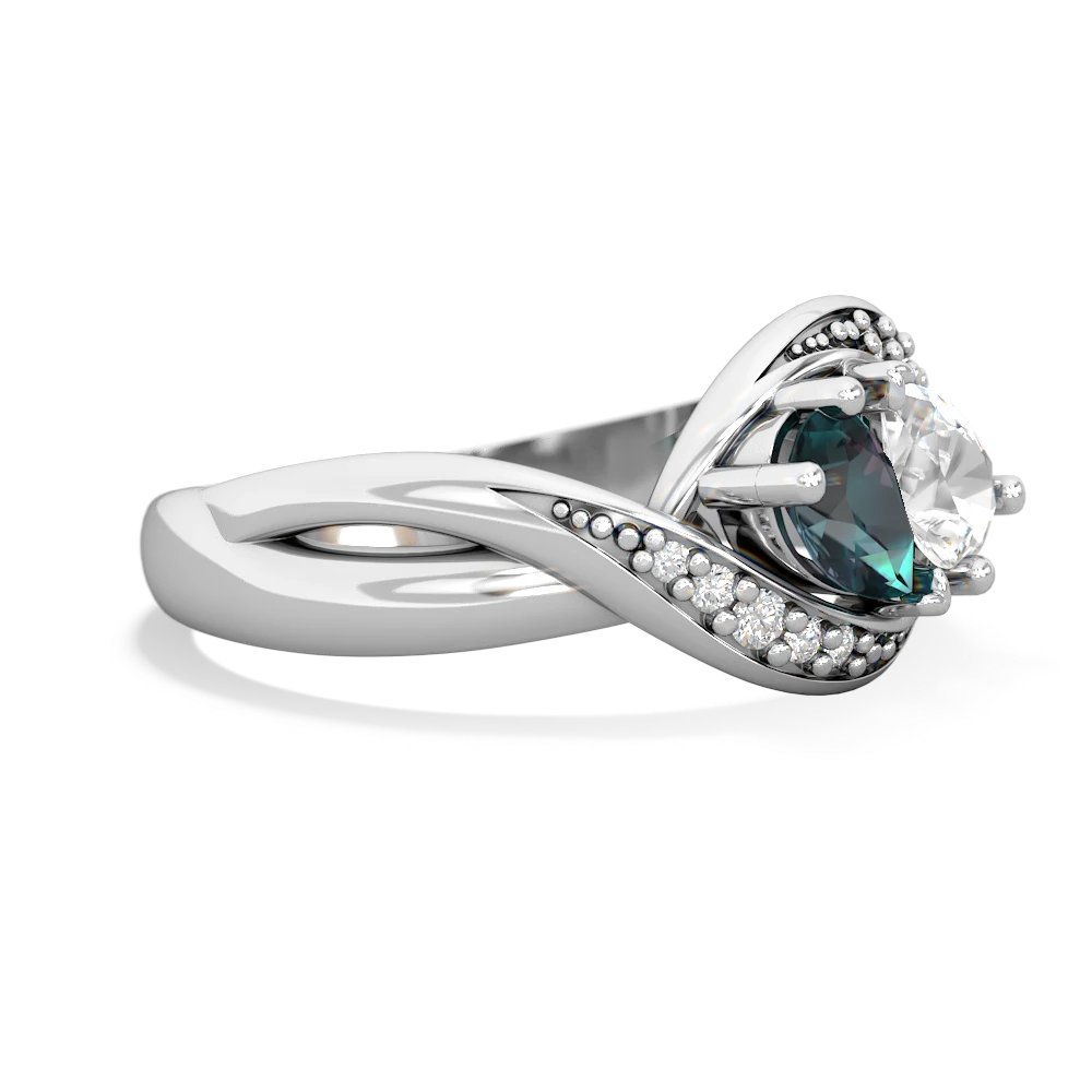 Alexandrite Summer Winds 14K White Gold ring R5342