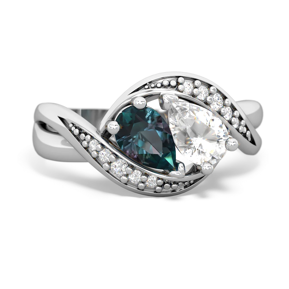 Alexandrite Summer Winds 14K White Gold ring R5342