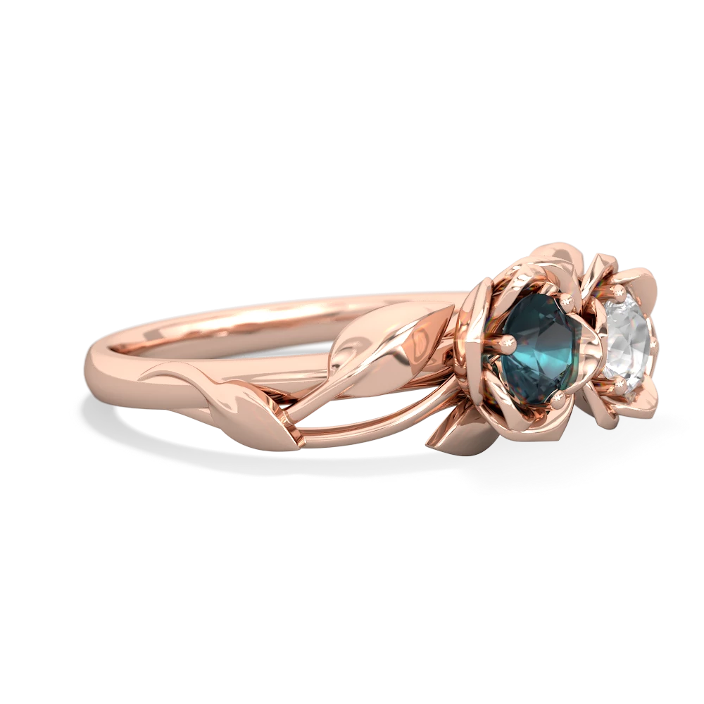 Alexandrite Rose Garden 14K Rose Gold ring R5510