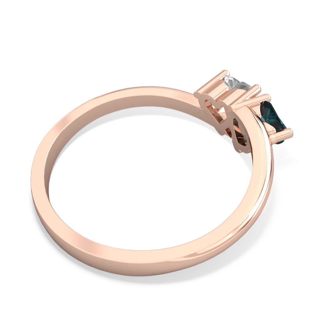 Alexandrite Sweethearts 14K Rose Gold ring R5260