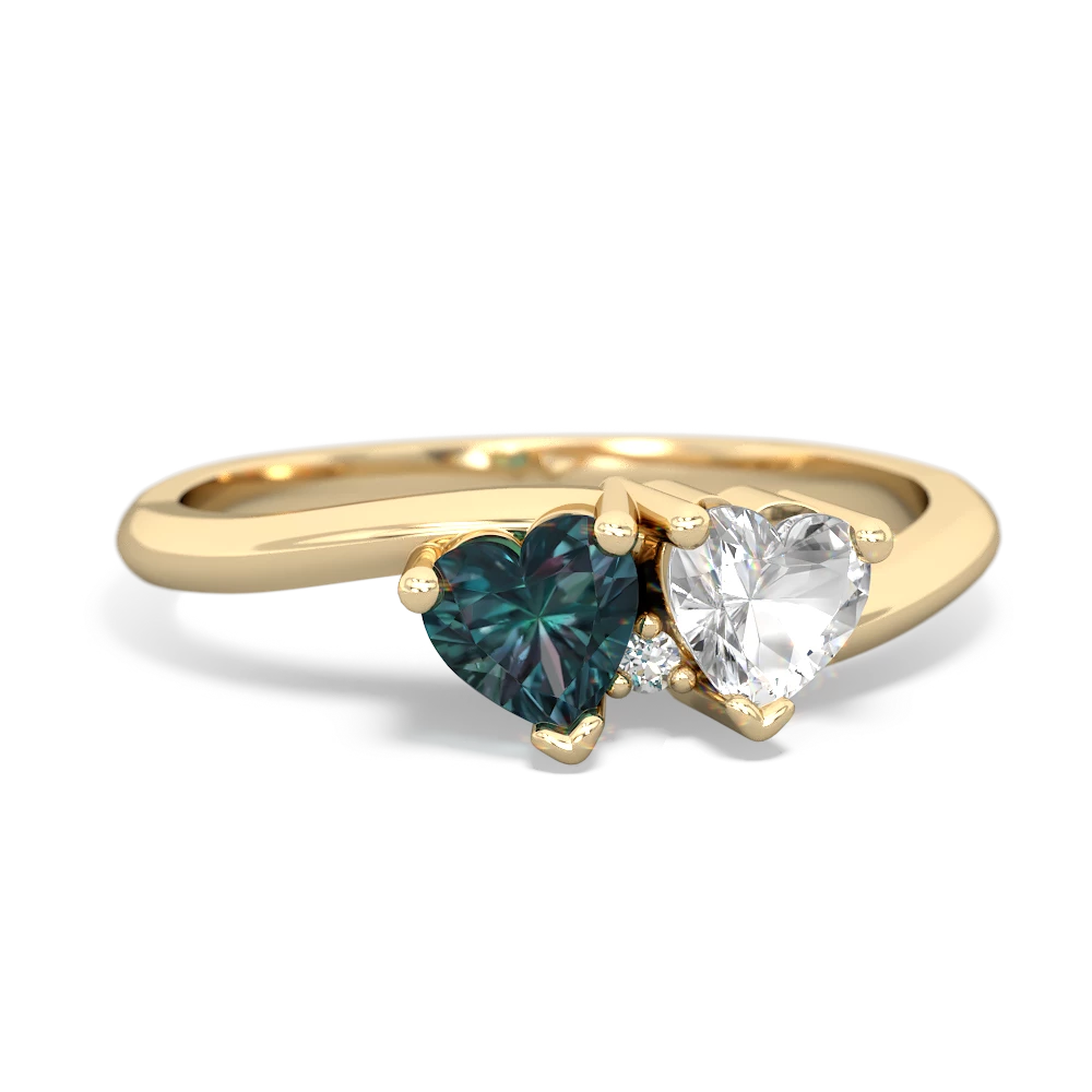 Alexandrite Sweethearts 14K Yellow Gold ring R5260