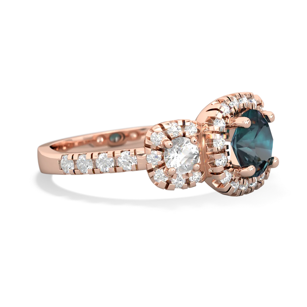 Alexandrite Regal Halo 14K Rose Gold ring R5350