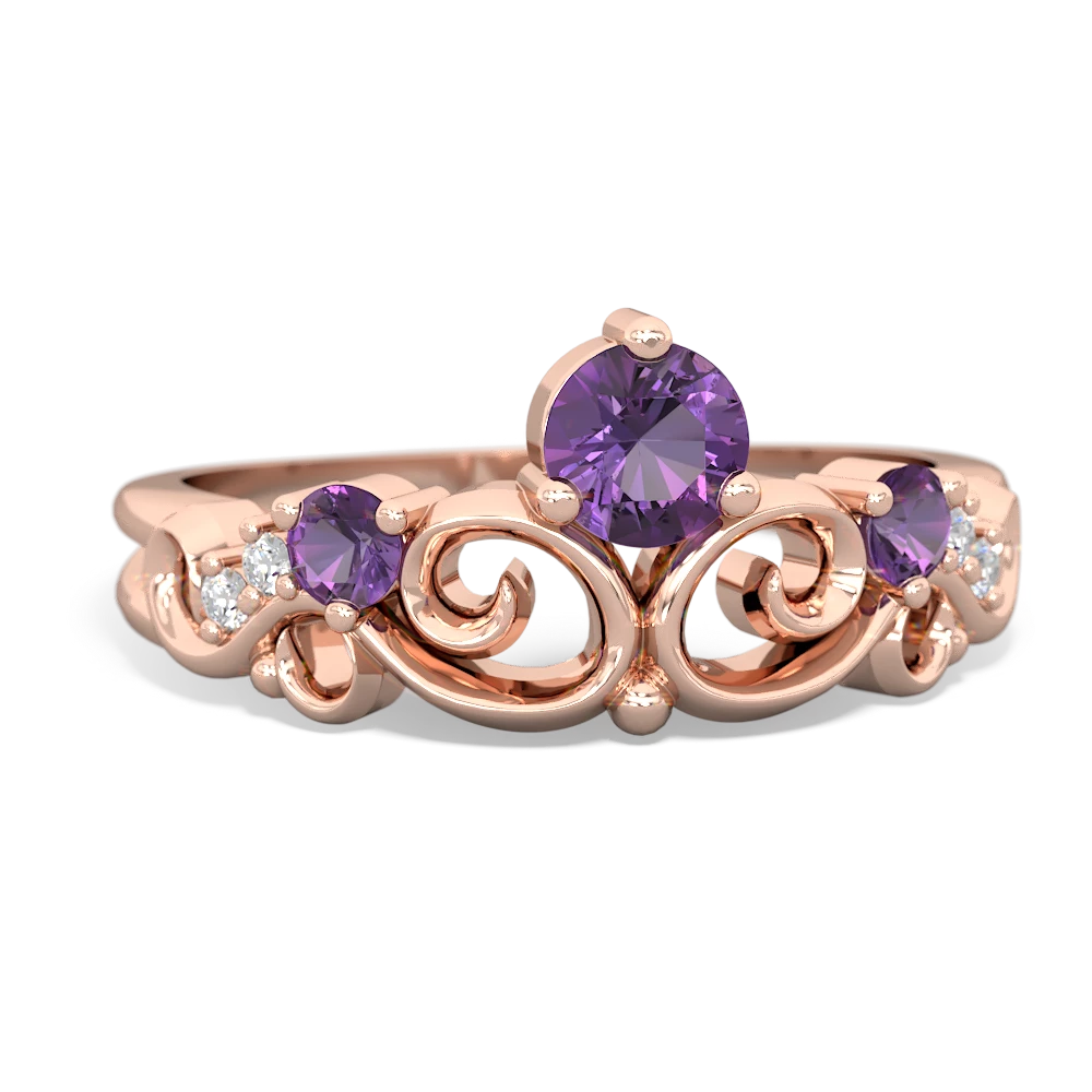 Onyx Crown Keepsake 14K Rose Gold ring R5740