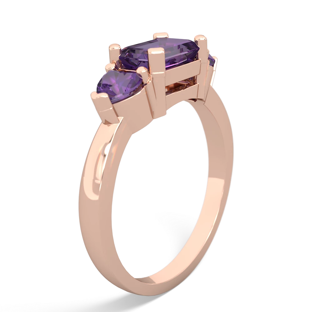 Onyx Three Stone 14K Rose Gold ring R5235