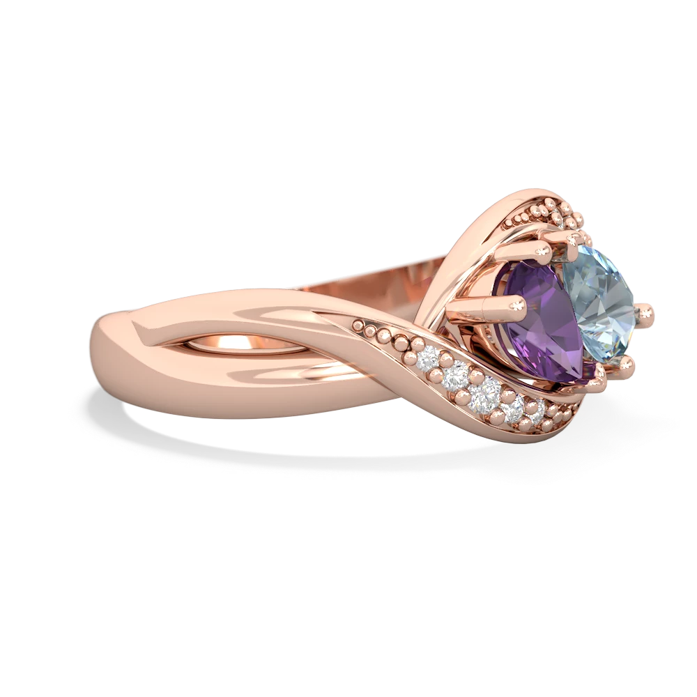 Amethyst Summer Winds 14K Rose Gold ring R5342