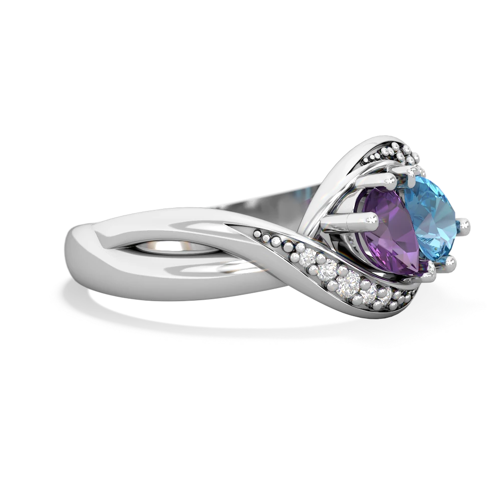 Amethyst Summer Winds 14K White Gold ring R5342