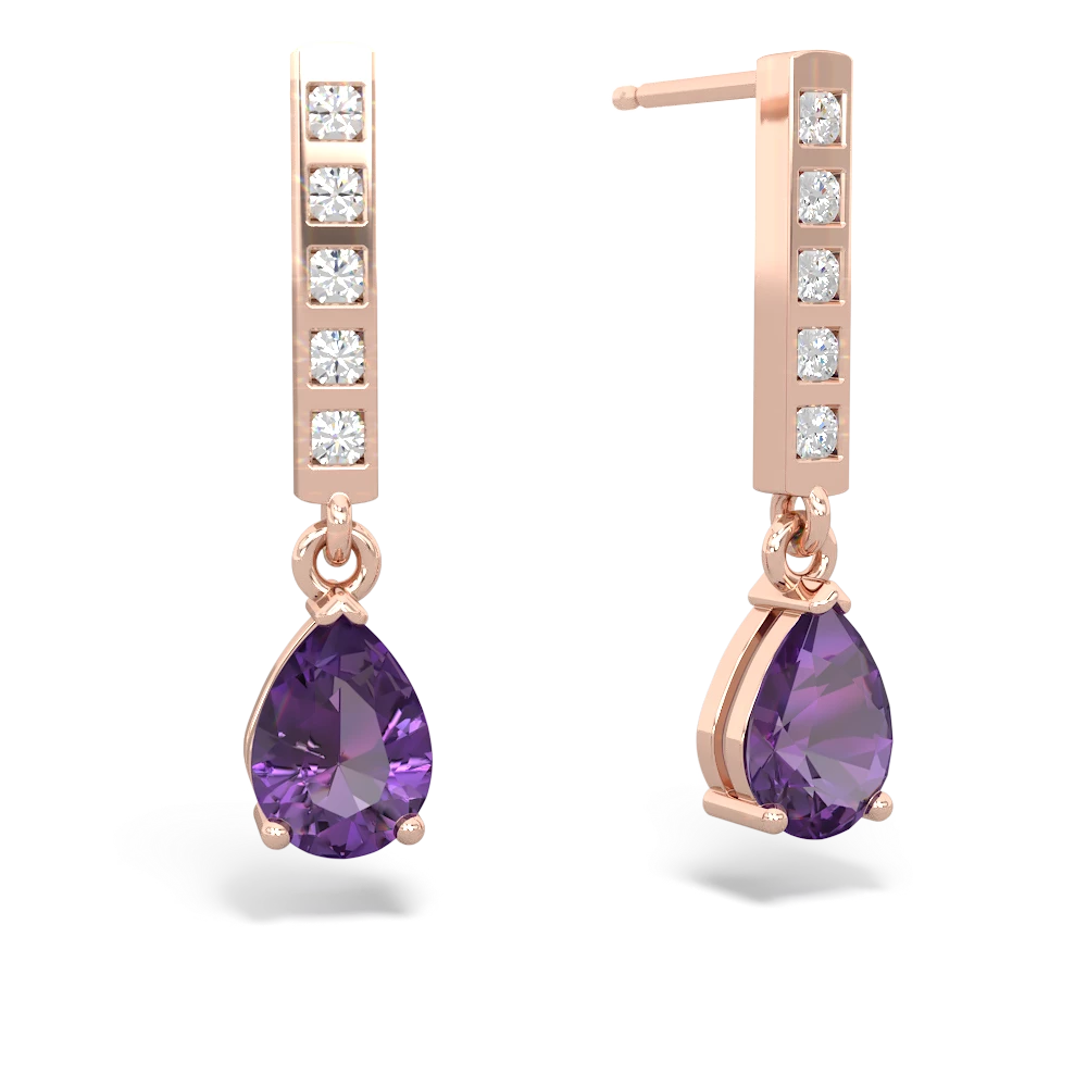 Art deco amethyst earrings on sale