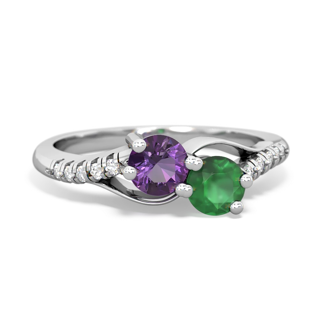 Amethyst and on sale emerald jewelry