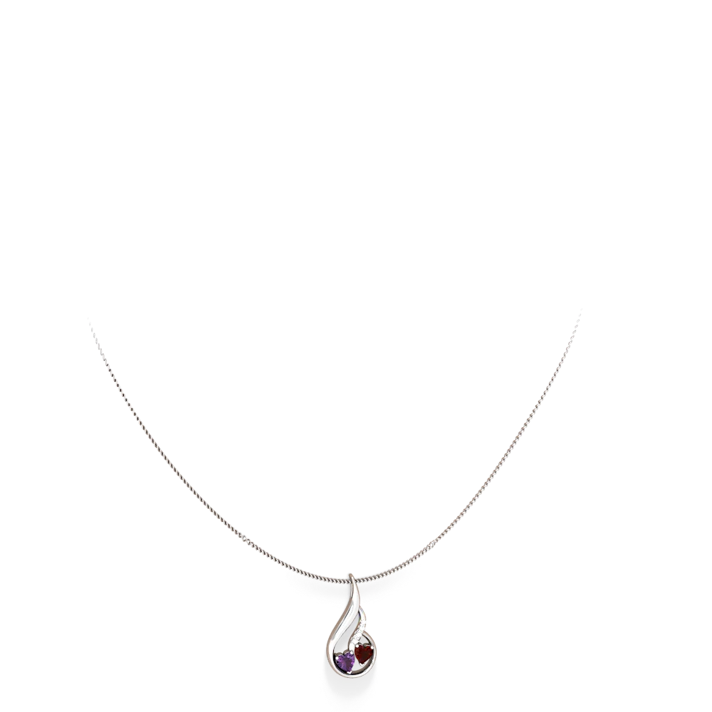 AAA Amethyst, Rhodolite Garnet & Natural Zircon Halo Pendant with Chain in  Platinum Overlay Sterling Silver 4.74 Ct - 4244769 - TJC