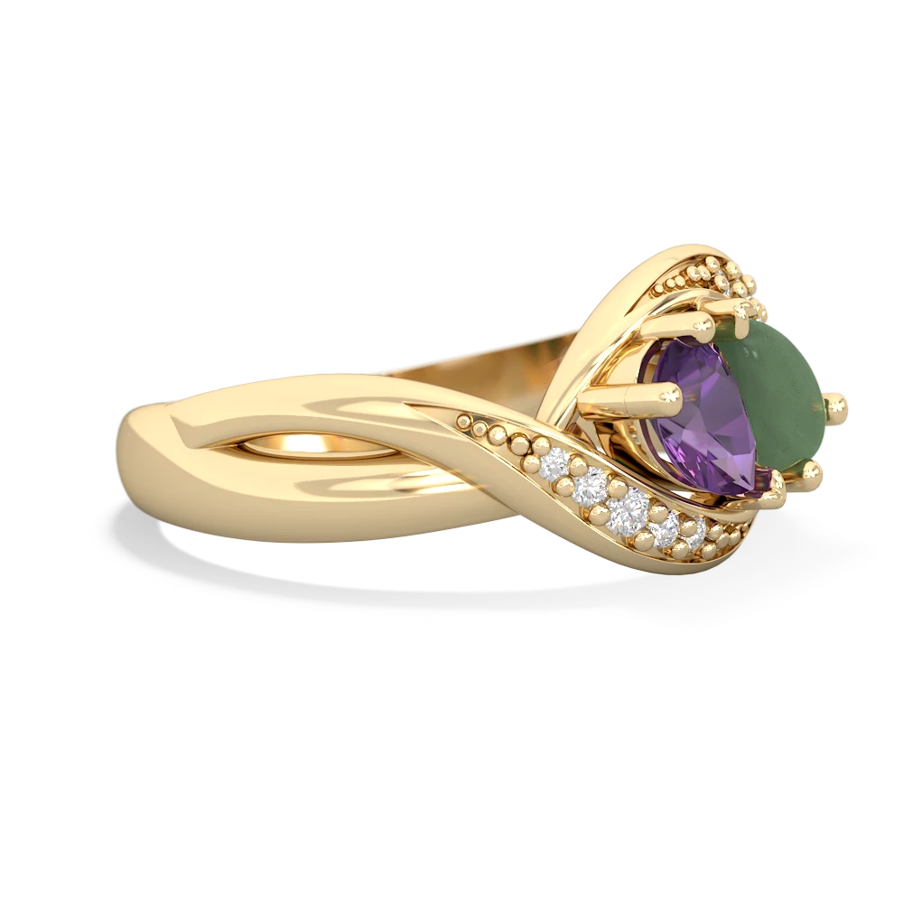 Amethyst Summer Winds 14K Yellow Gold ring R5342