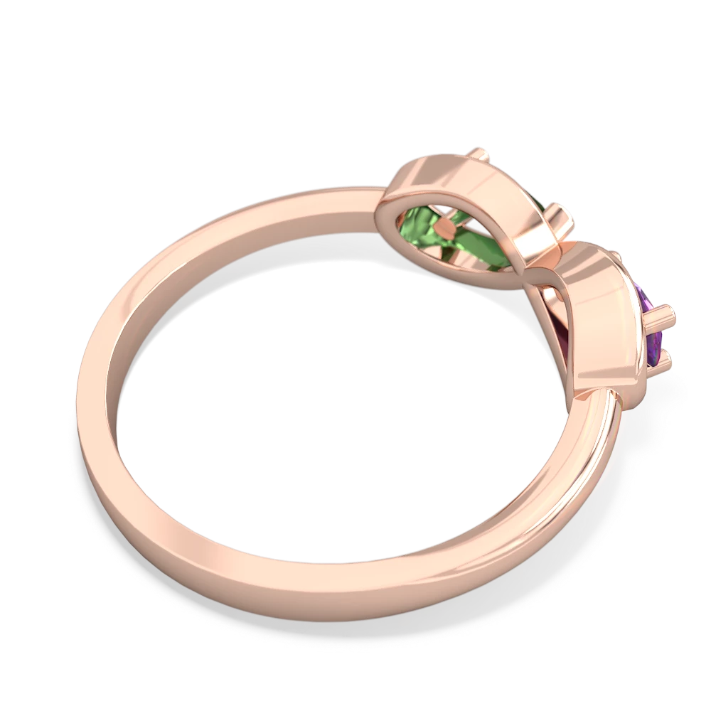 Amethyst Infinity 14K Rose Gold ring R5050