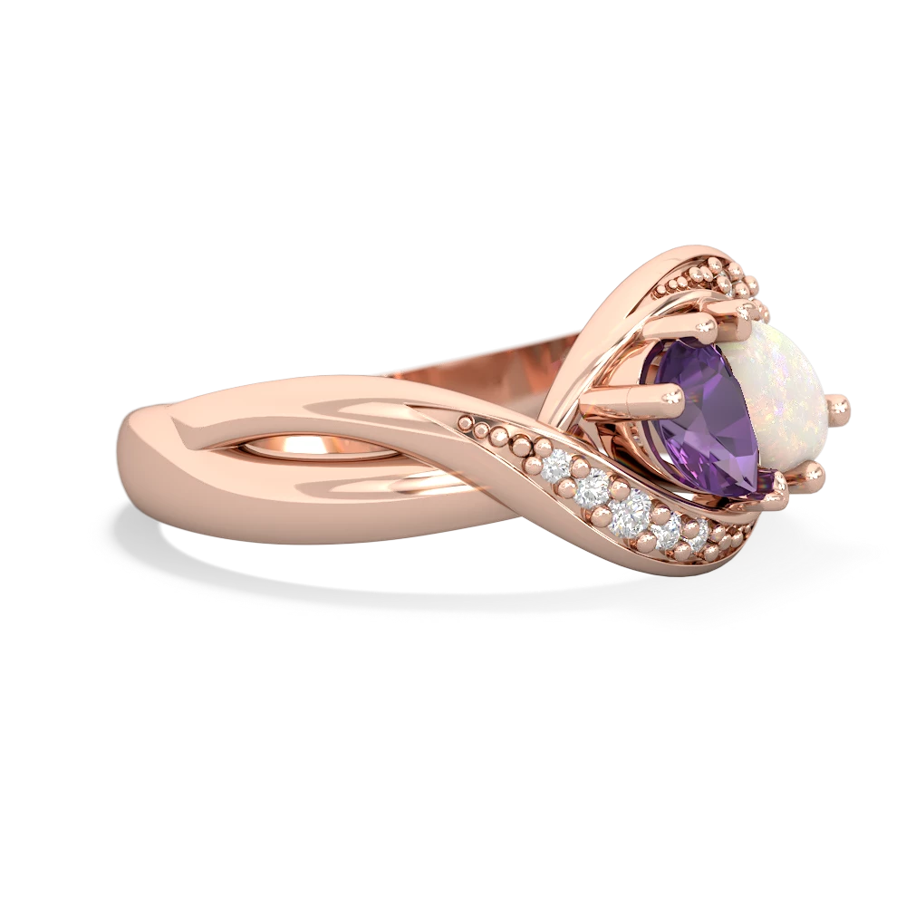 Amethyst Summer Winds 14K Rose Gold ring R5342