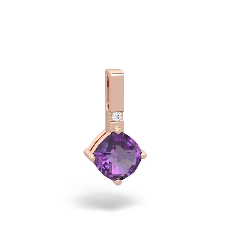 Amethyst Simply Elegant 14K Rose Gold pendant P2489