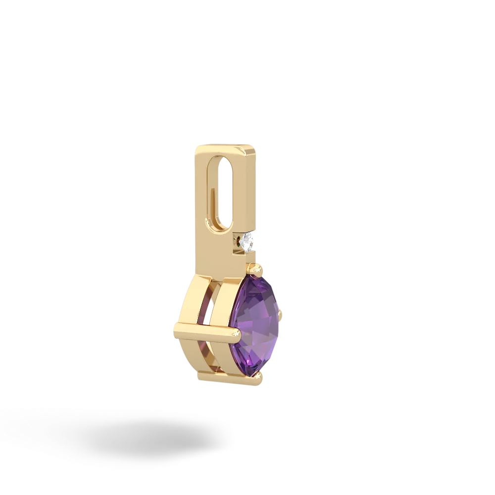 Amethyst Simply Elegant 14K Yellow Gold pendant P2489