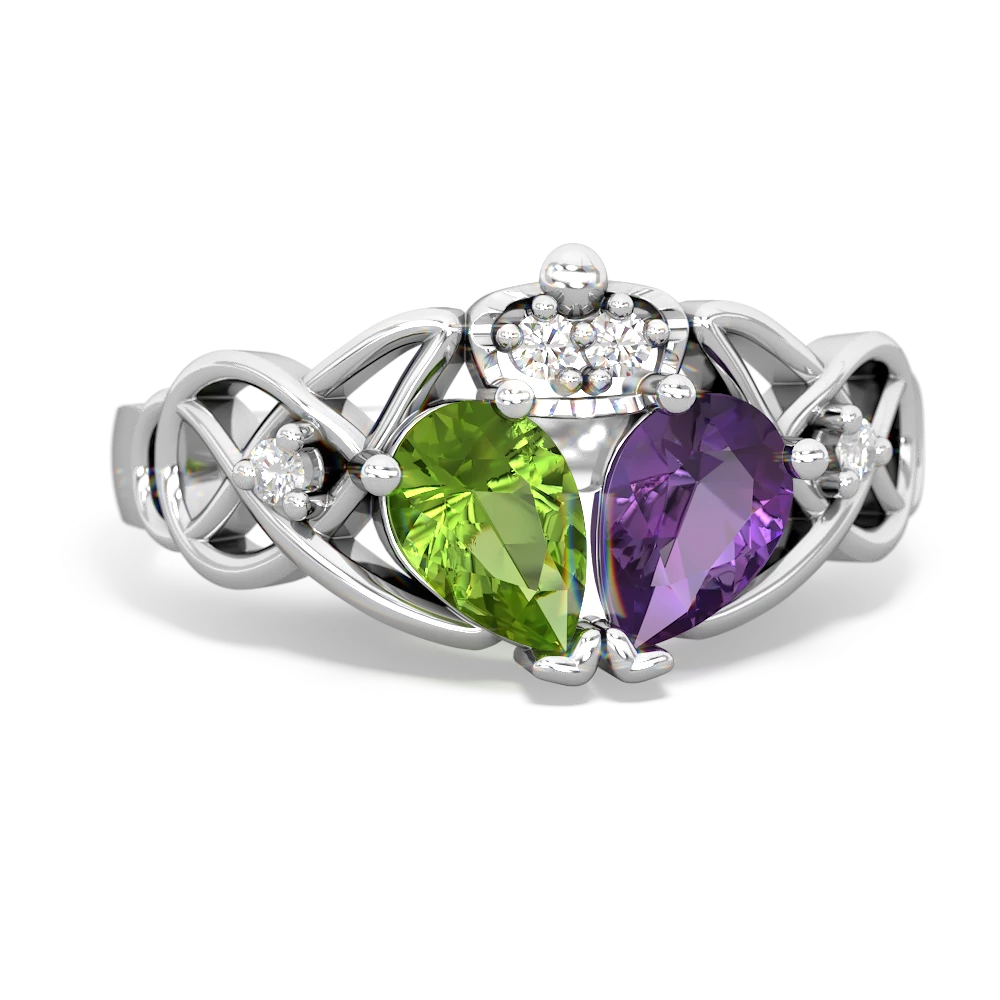 Peridot outlet claddagh ring