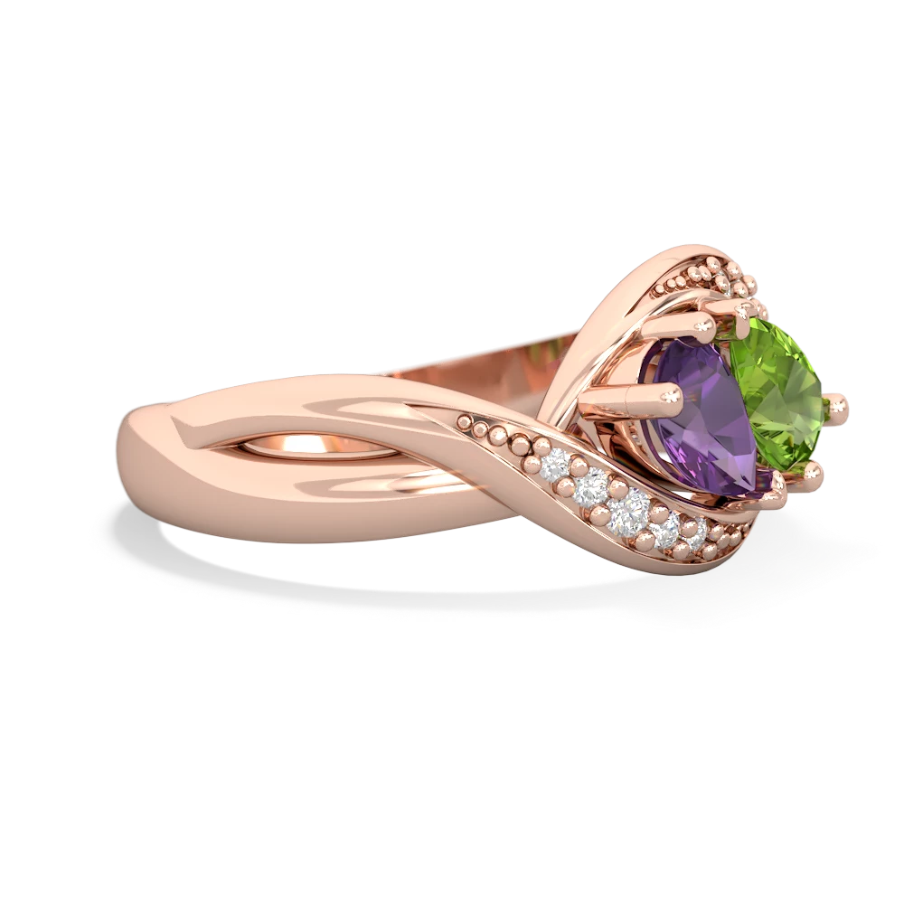 Amethyst Summer Winds 14K Rose Gold ring R5342