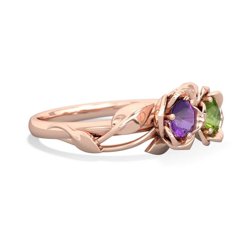 Amethyst Rose Garden 14K Rose Gold ring R5510