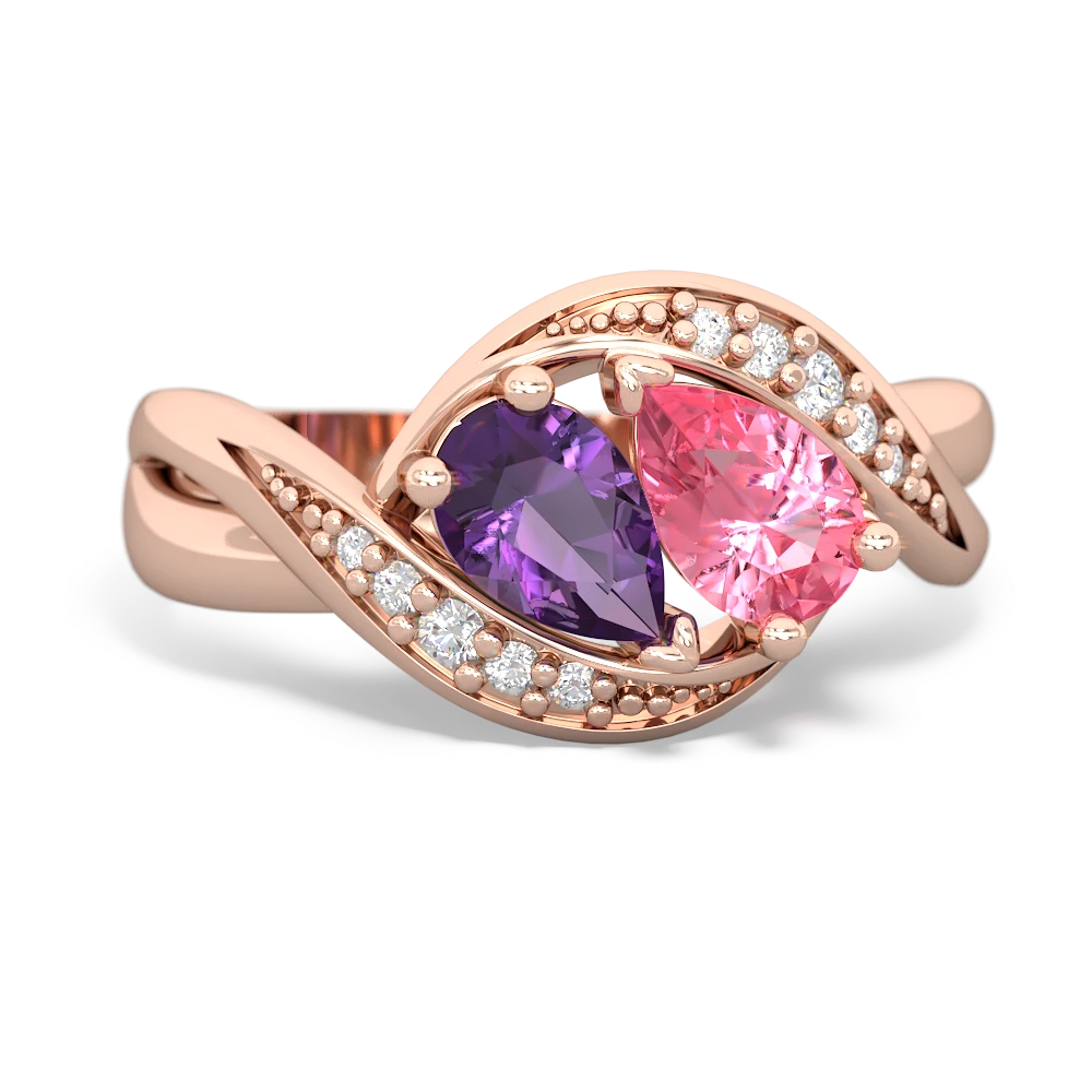 Amethyst Summer Winds 14K Rose Gold ring R5342