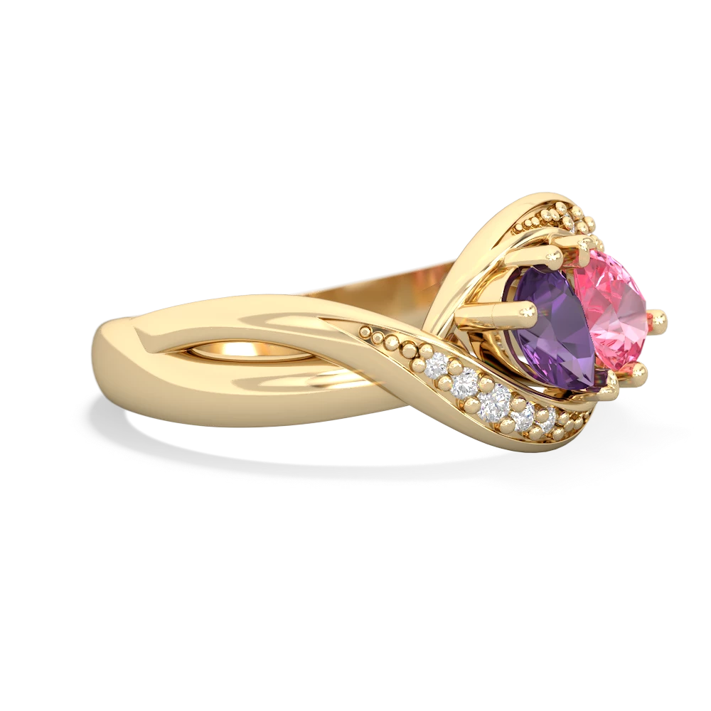 Amethyst Summer Winds 14K Yellow Gold ring R5342