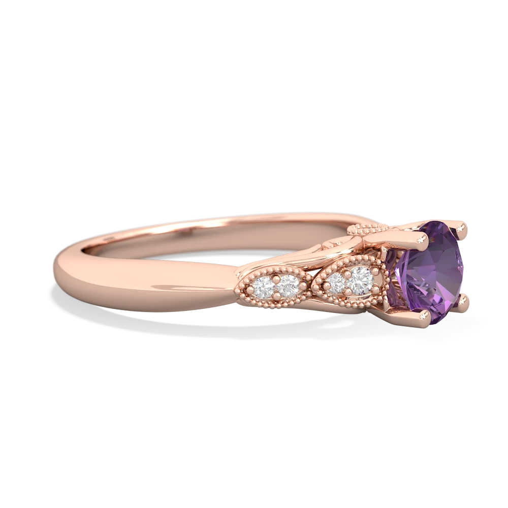 Amethyst Antique Elegance 14K Rose Gold ring R3100