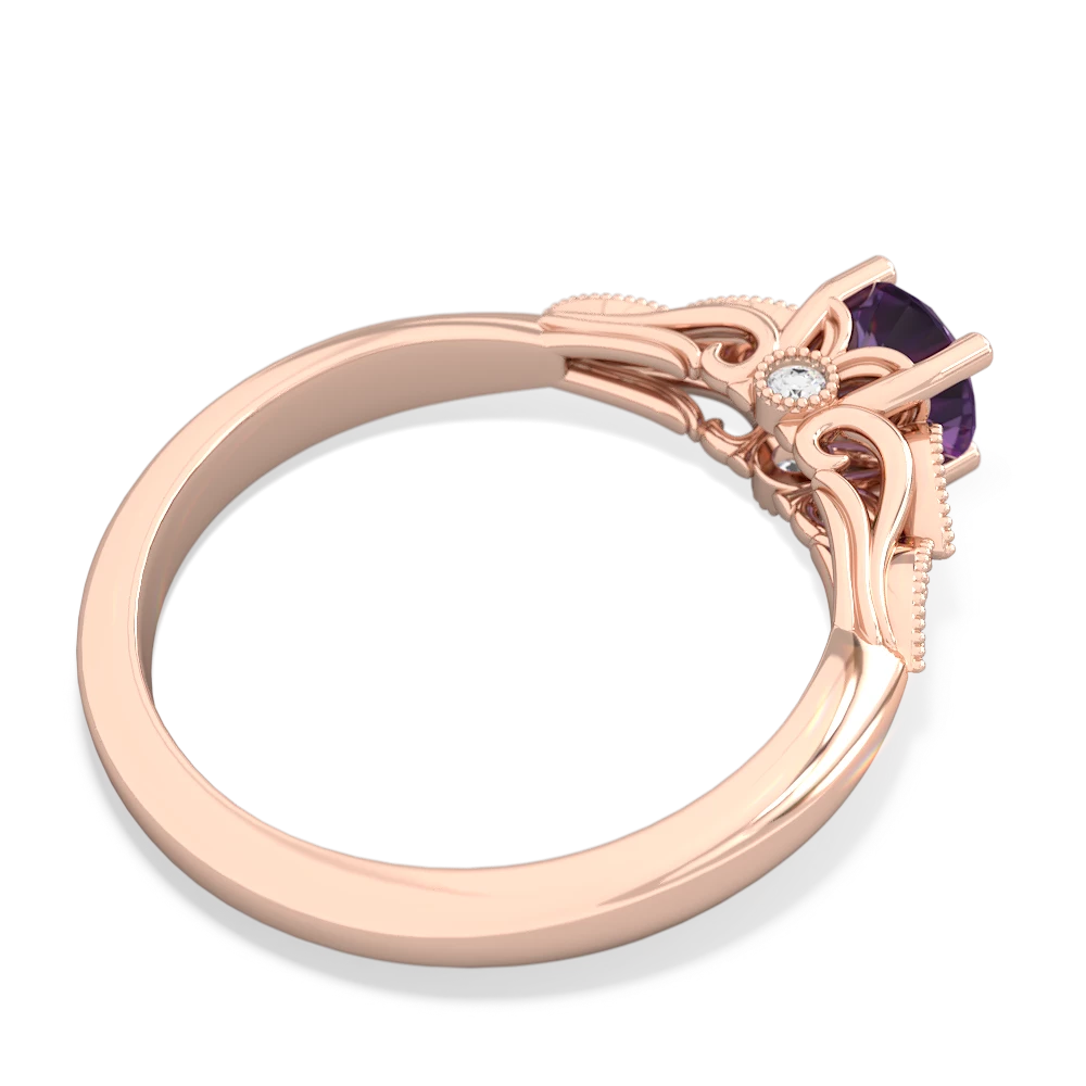 Amethyst Antique Elegance 14K Rose Gold ring R3100