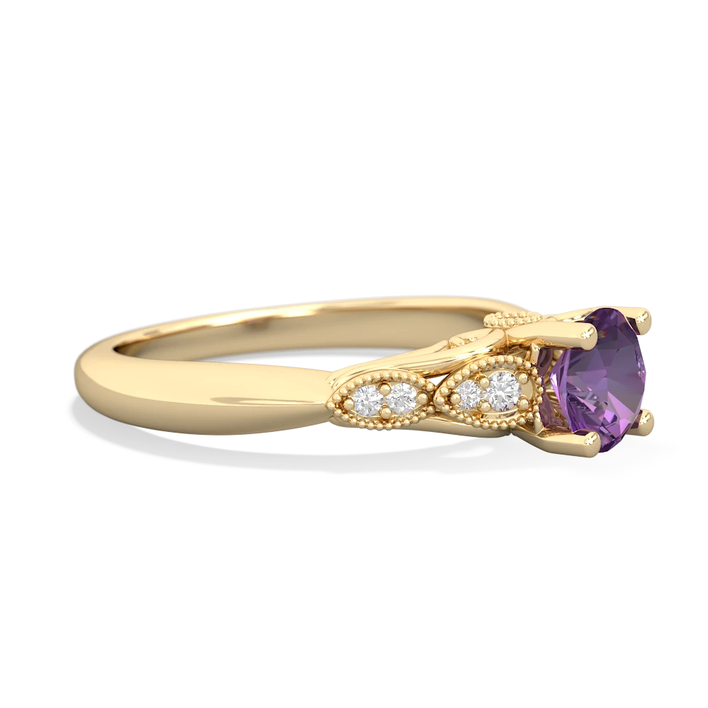 Amethyst Antique Elegance 14K Yellow Gold ring R3100