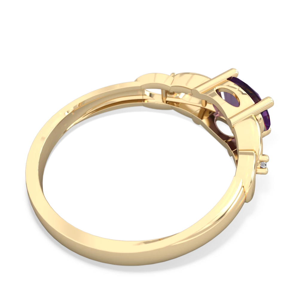 Amethyst Links 14K Yellow Gold ring R4032