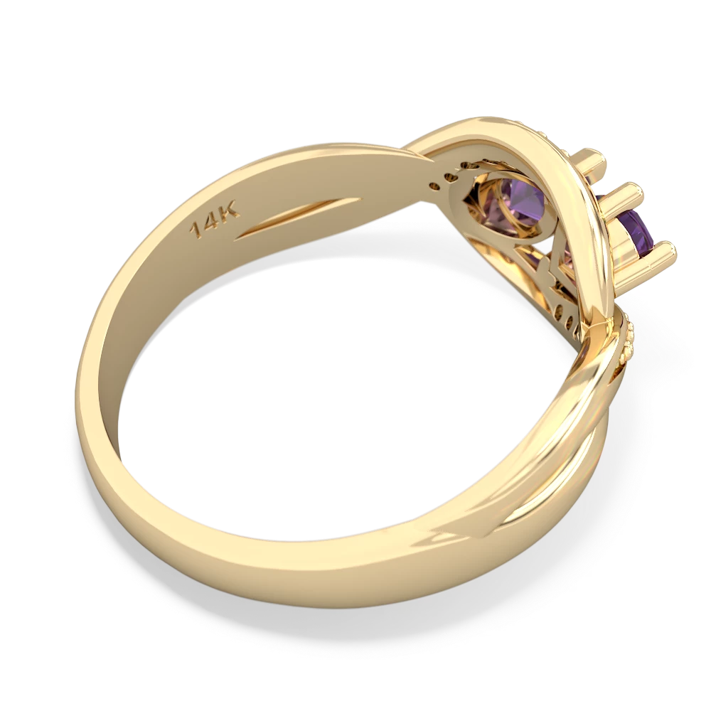 Amethyst Summer Winds 14K Yellow Gold ring R5342