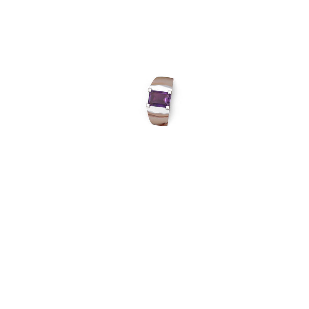 Amethyst Men's 14K White Gold ring R1836