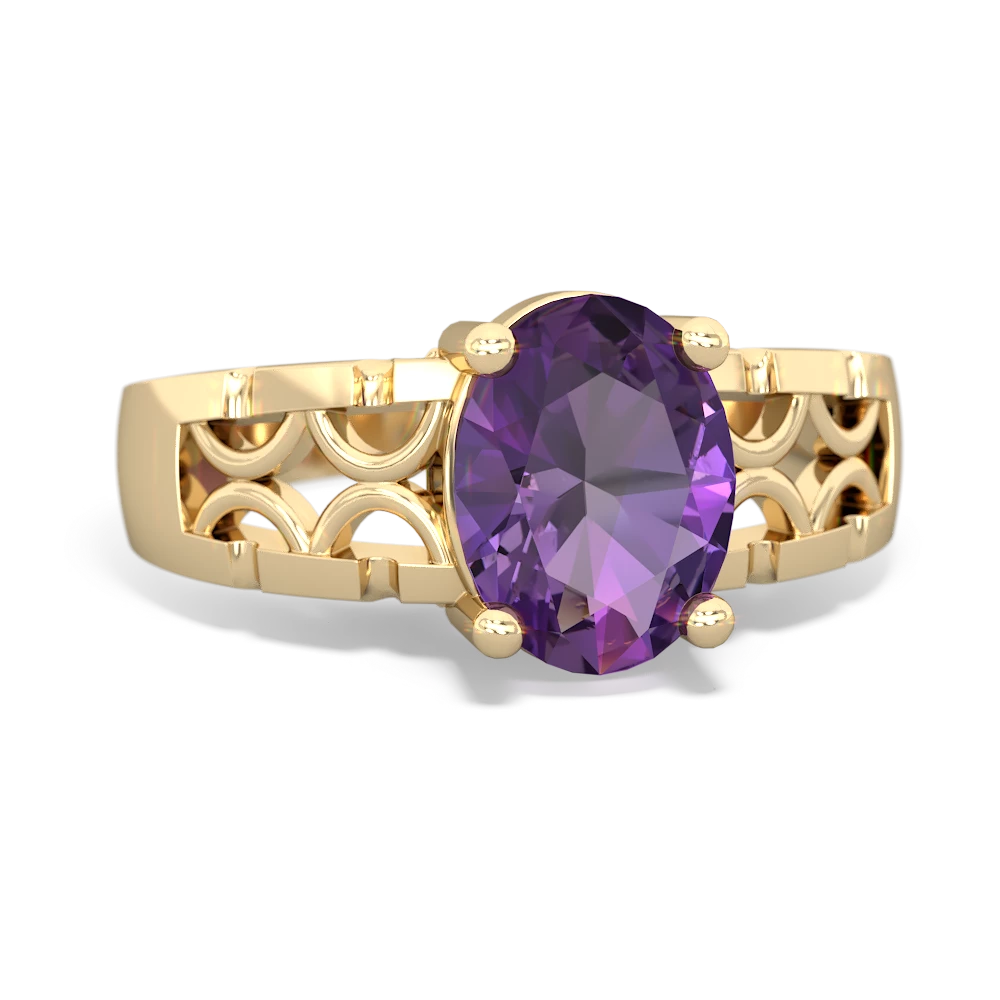 Shop LC Purple Amethyst Ring for Women 925 Sterling Silver Vintage Ct 1.4  Size 7 Valentines Day Gifts - Walmart.com