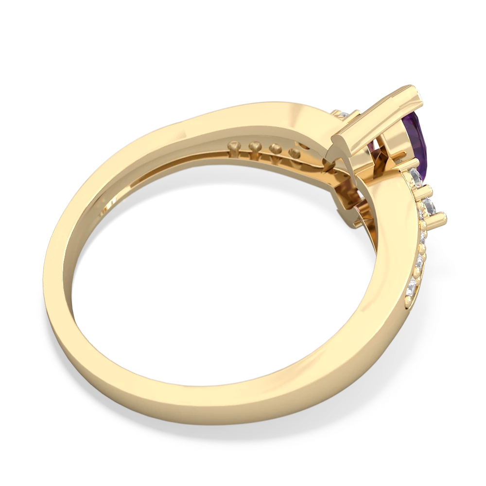 Amethyst Royal Marquise 14K Yellow Gold ring R2343