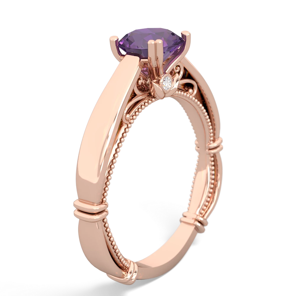 Amethyst Renaissance 14K Rose Gold ring R27806RD