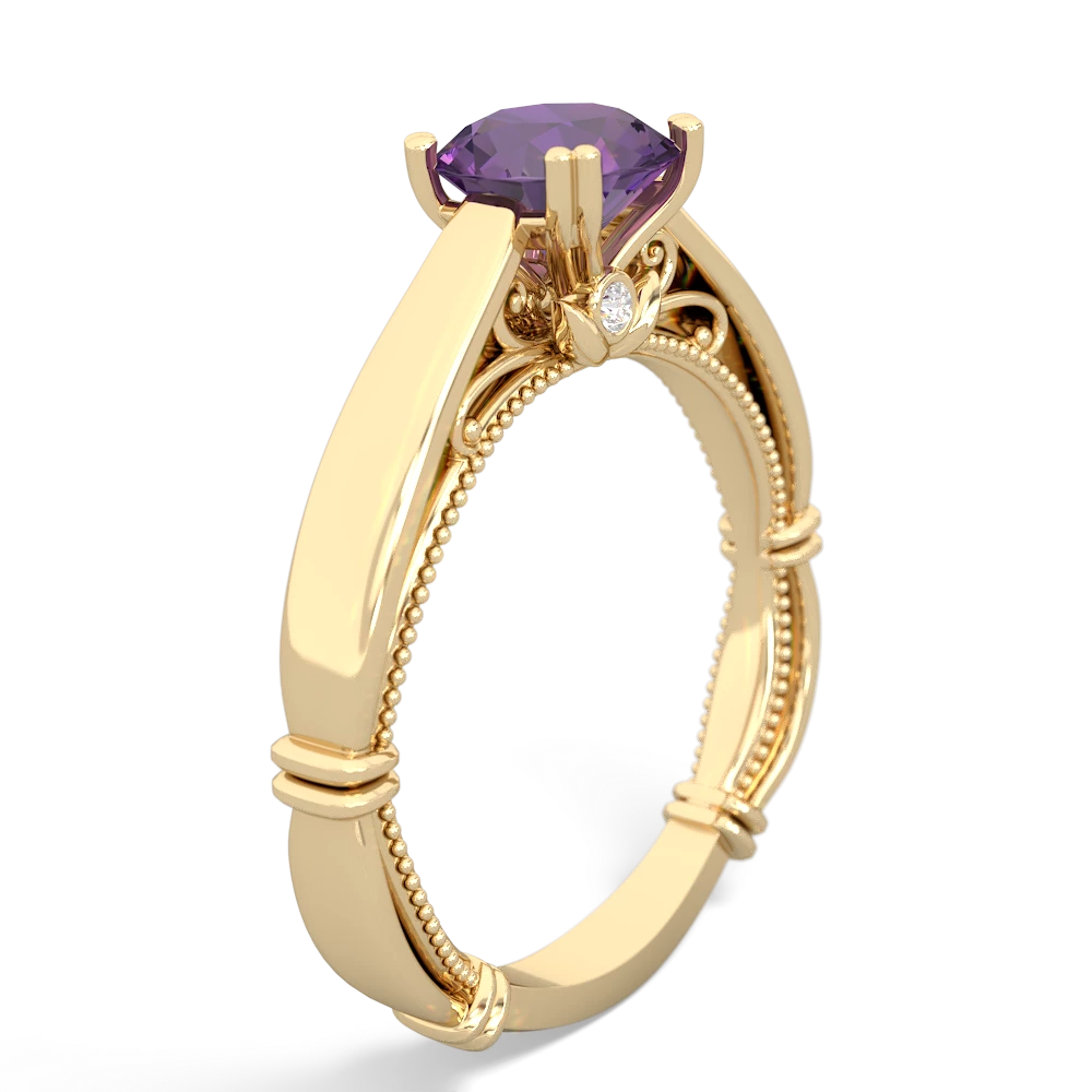 Amethyst Renaissance 14K Yellow Gold ring R27806RD