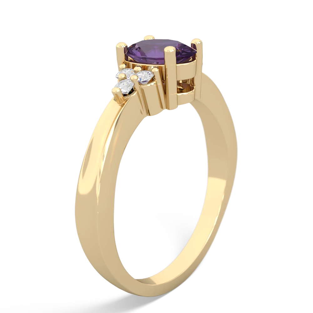 Amethyst Simply Elegant 14K Yellow Gold ring R2113