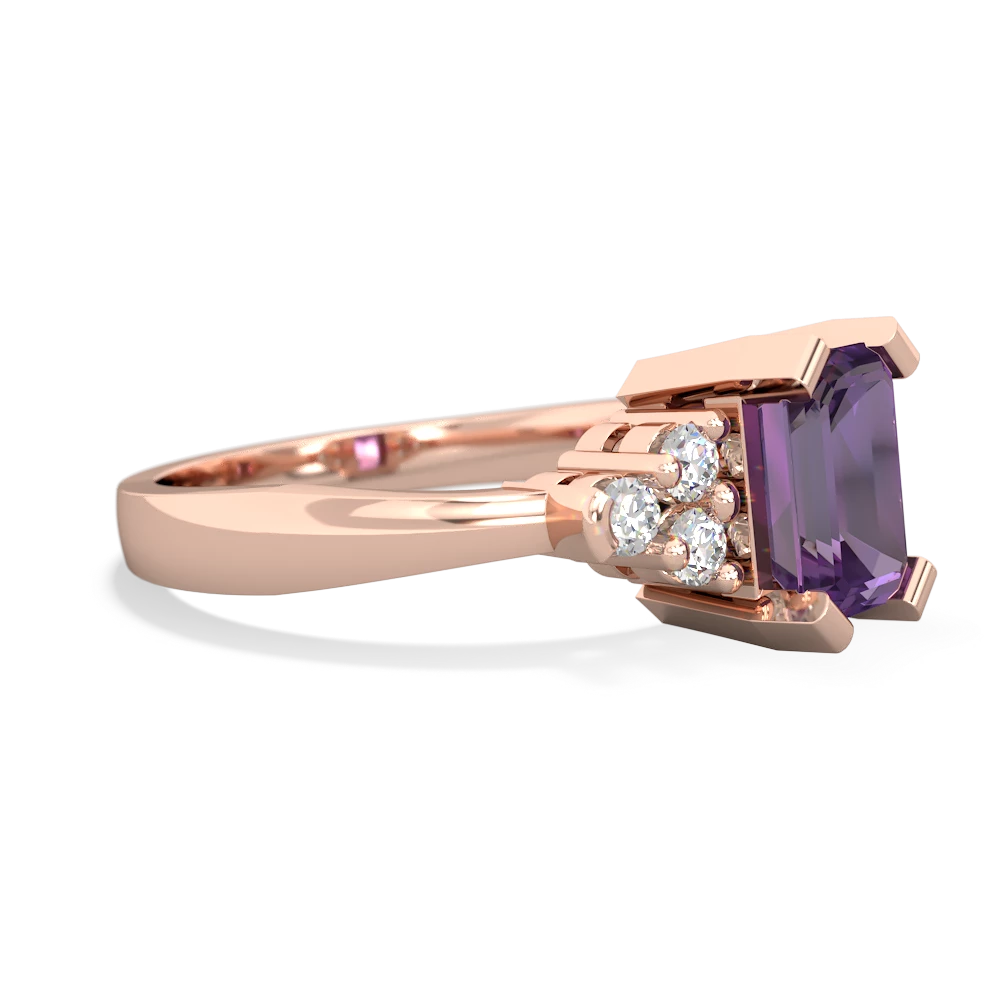 Amethyst Timeless Classic 14K Rose Gold ring R2591