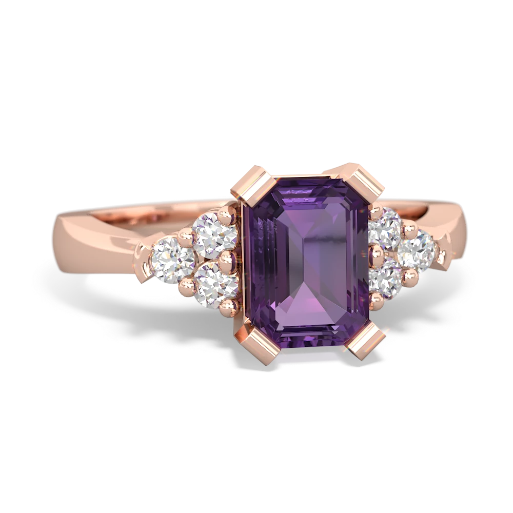 Amethyst Timeless Classic 14K Rose Gold ring R2591