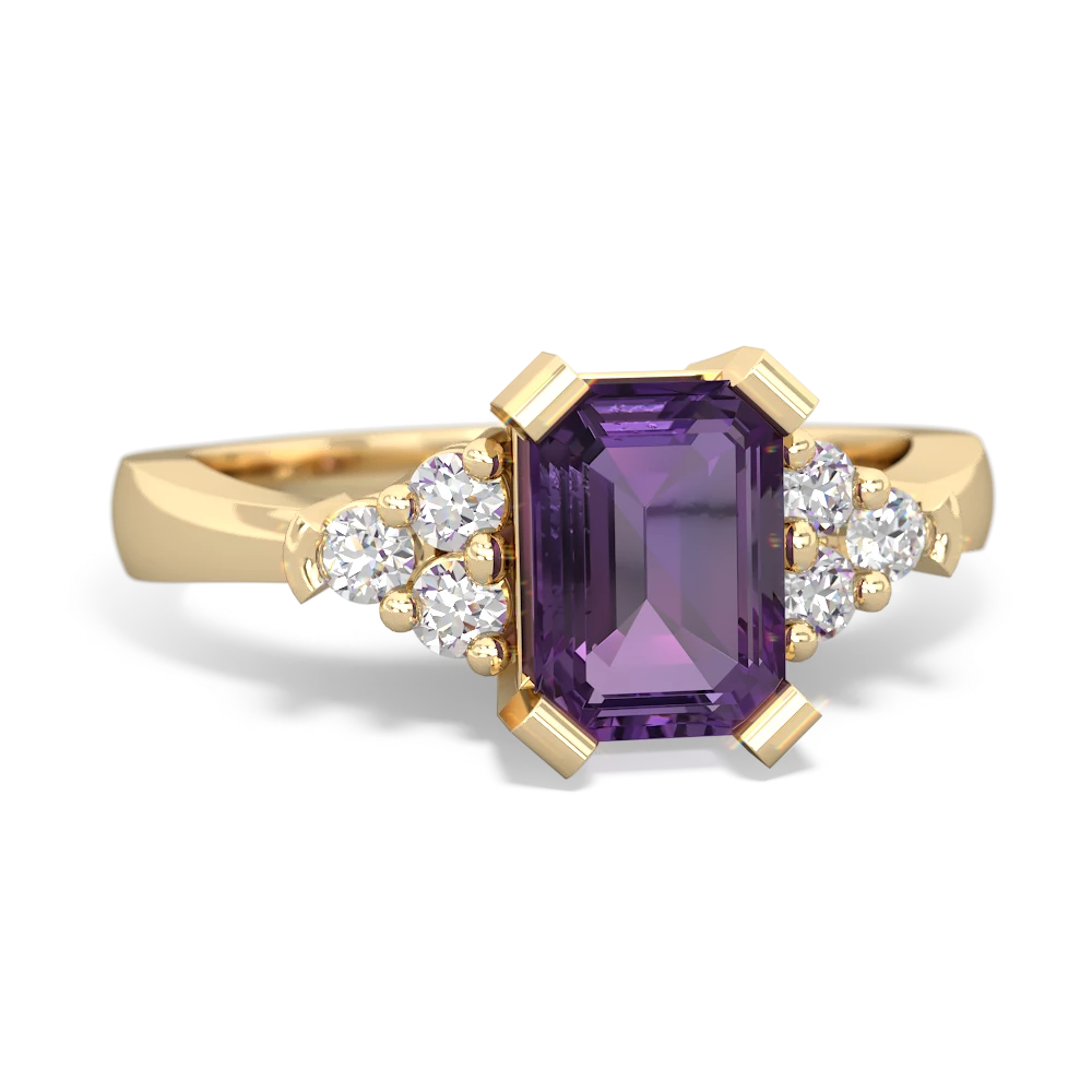 Amethyst Timeless Classic 14K Yellow Gold ring R2591