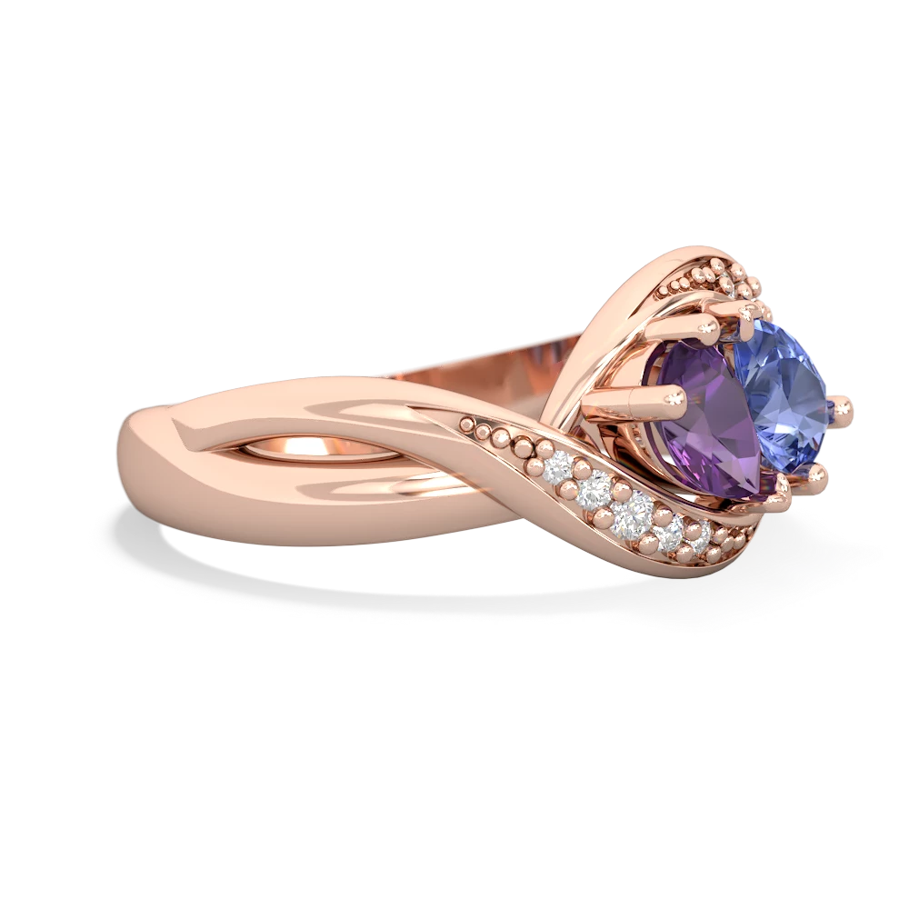 Amethyst Summer Winds 14K Rose Gold ring R5342