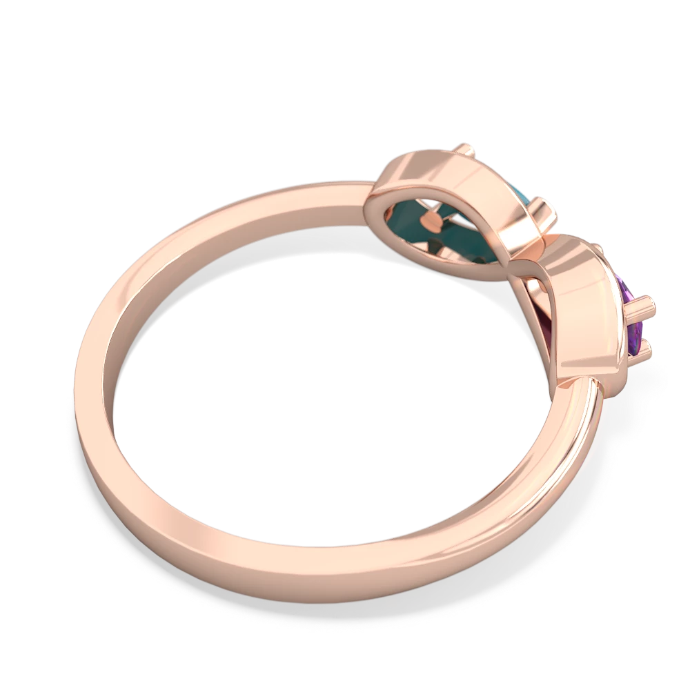 Amethyst Infinity 14K Rose Gold ring R5050