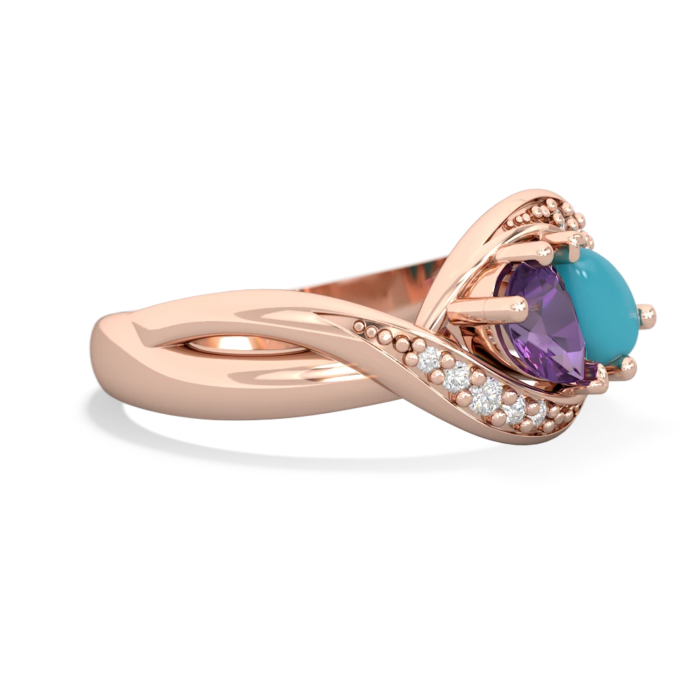 Amethyst Summer Winds 14K Rose Gold ring R5342