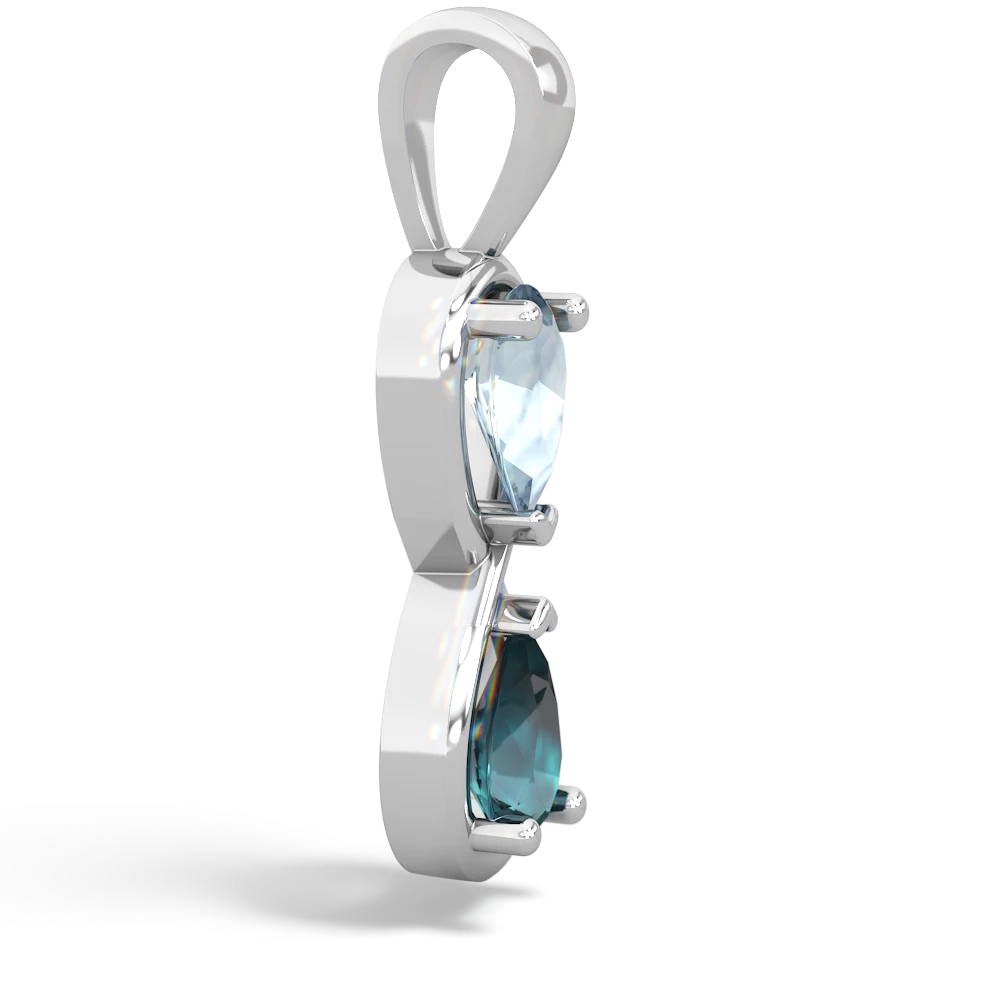Aquamarine sales infinity necklace