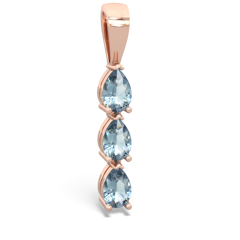 Smoky Quartz Dew Drops 14K Rose Gold pendant P2251