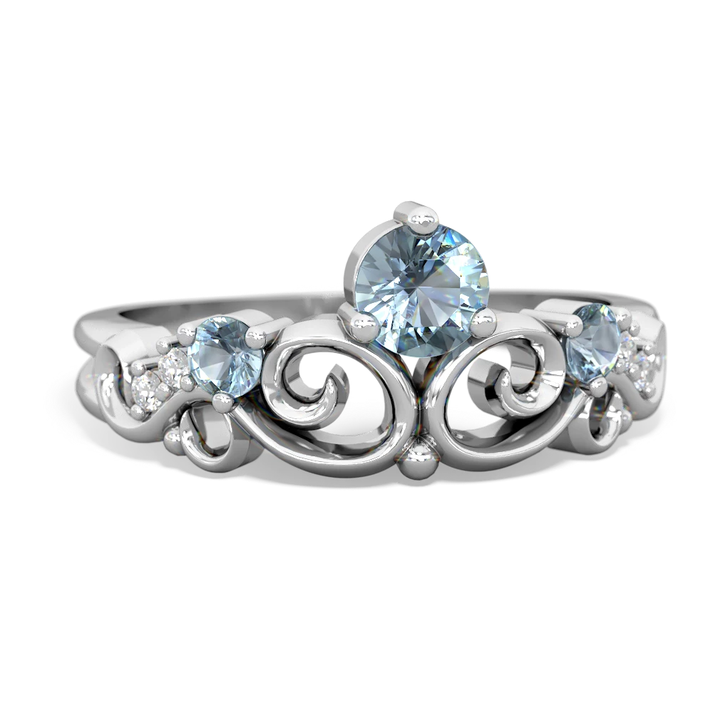 London Topaz Crown Keepsake 14K White Gold ring R5740