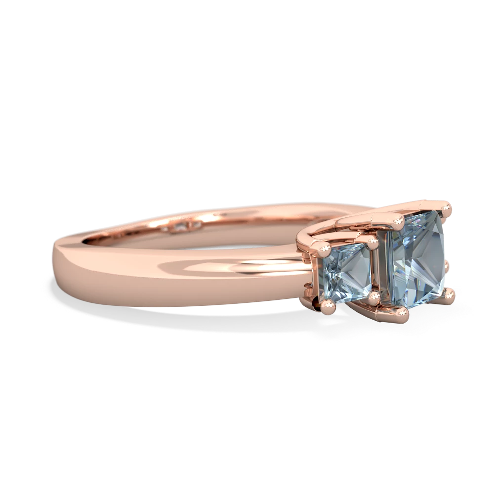 Pink Tourmaline Three Stone Trellis 14K Rose Gold ring R4015