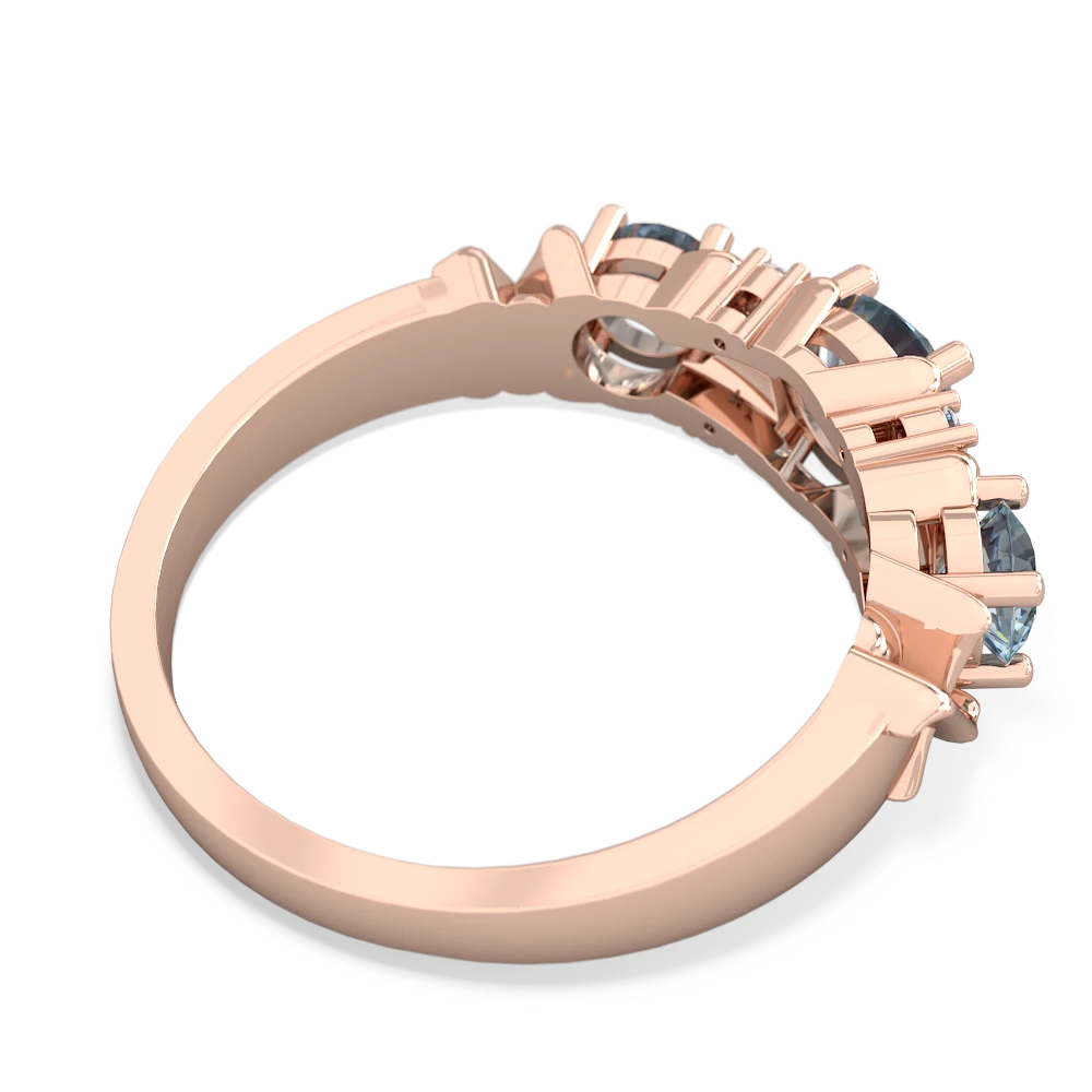 Sapphire Hugs And Kisses 14K Rose Gold ring R5016